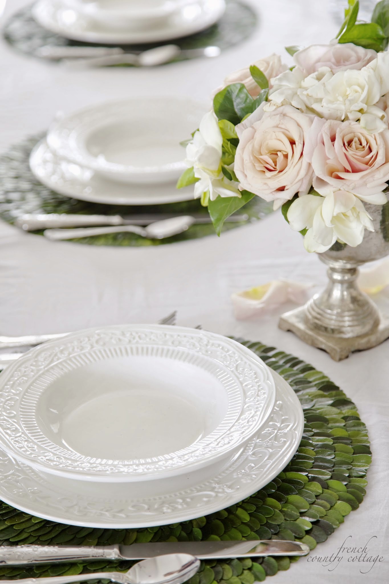 Boxwood placemats French Country Cottage