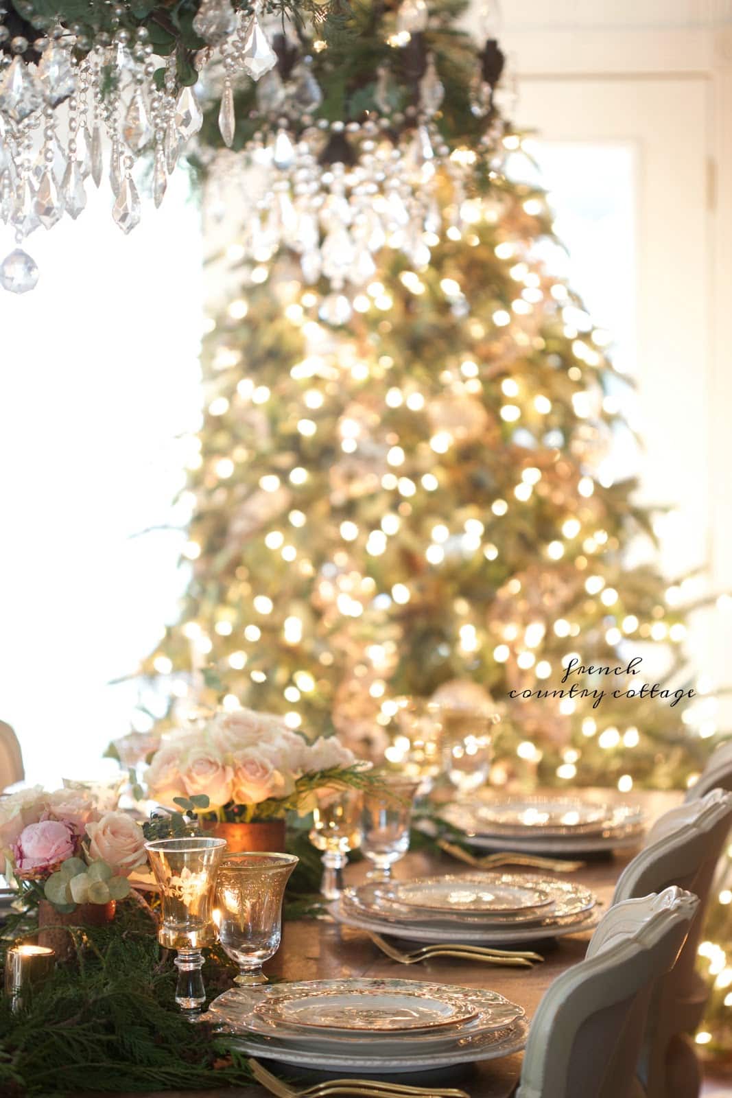 Natale Country.On The Table Natale Christmas Table Setting French Country Cottage