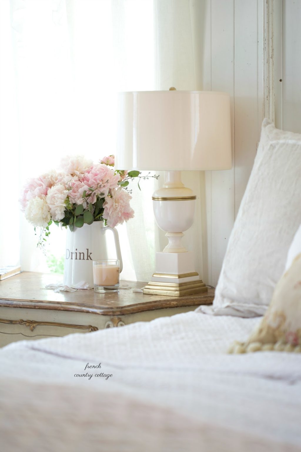 5 Simple & beautiful Nightstand Decor Ideas French Country Cottage