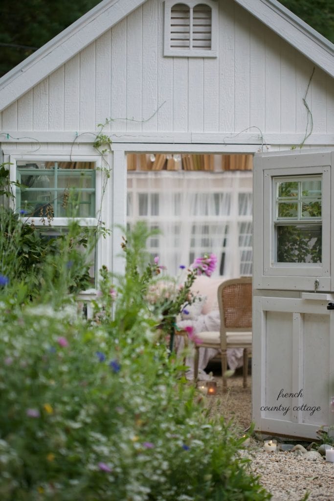 french country cottage she shed
