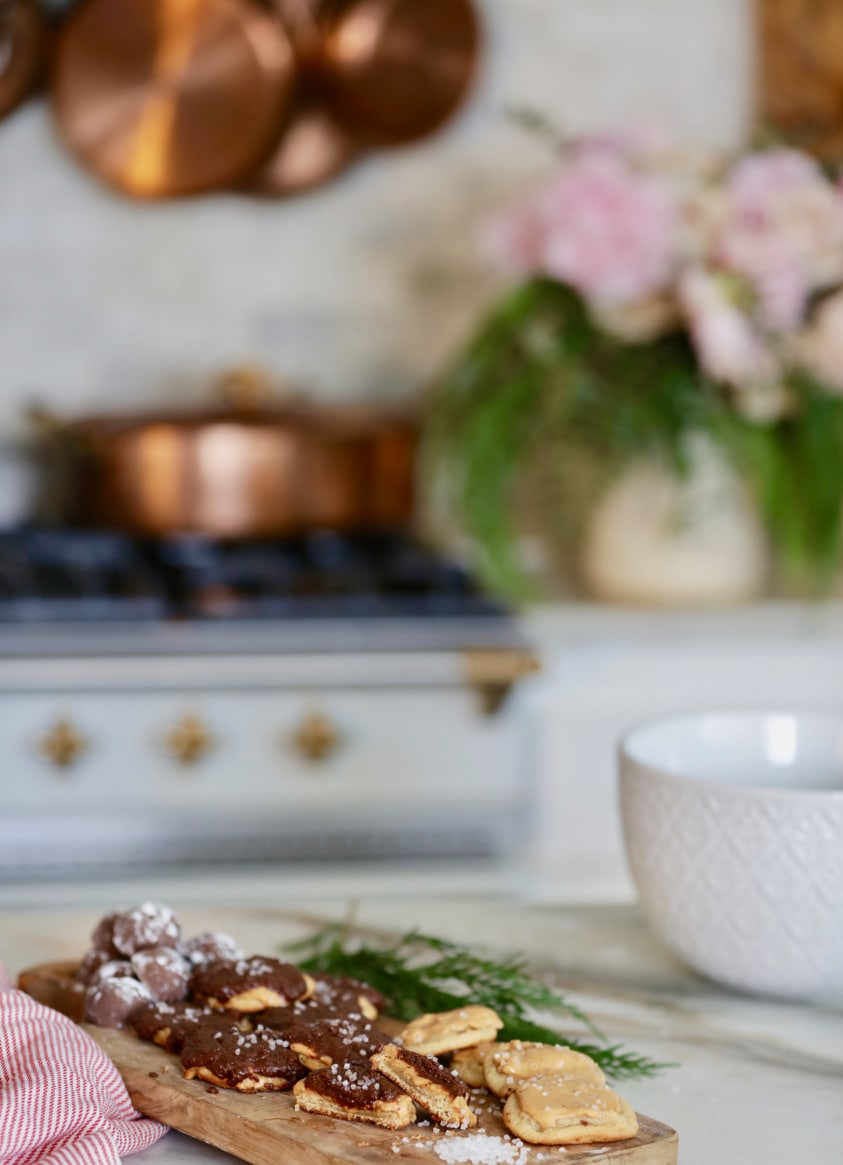 Delicious Chocolate Peanut Butter Christmas Cookies French Country