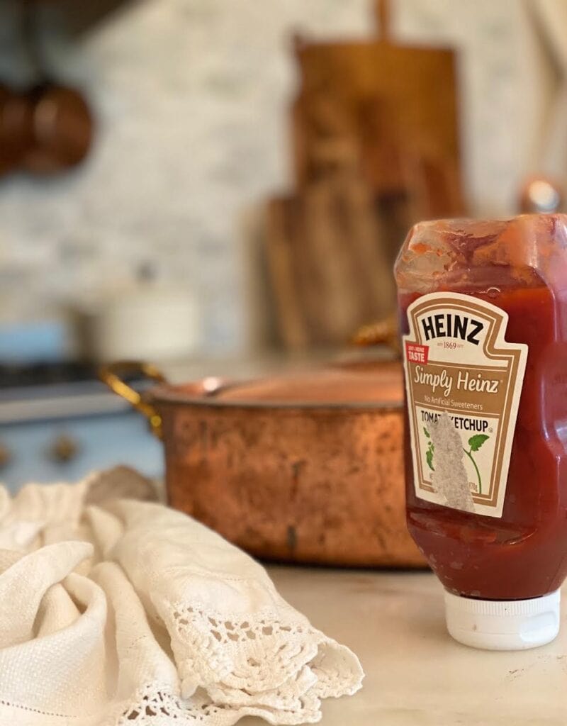 Ketchup used to polish copper