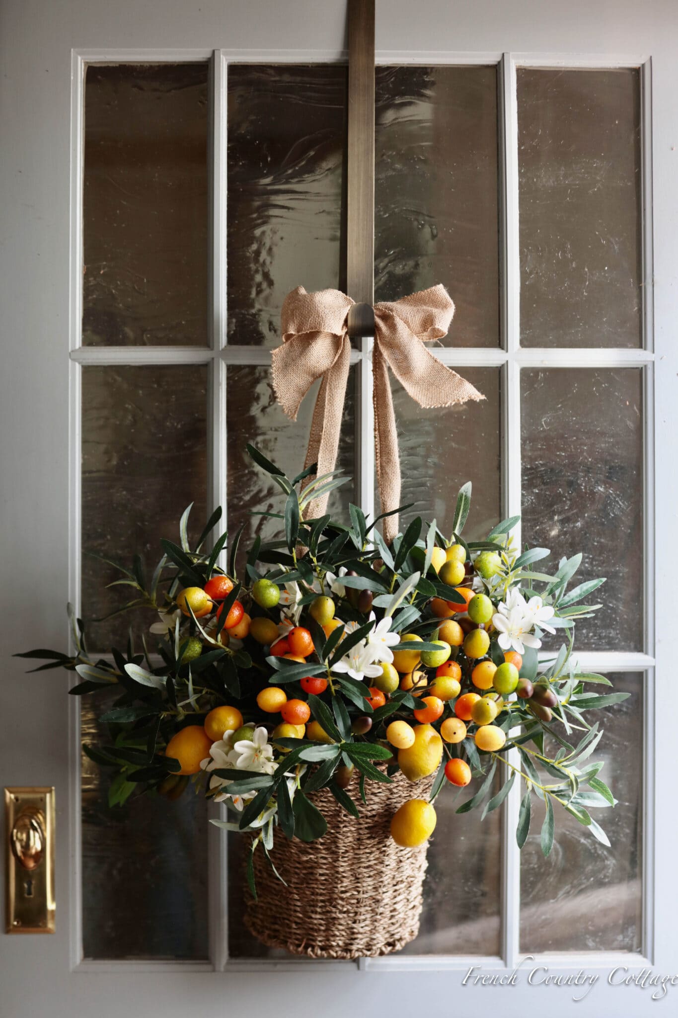 Favorite Things - 5 Beautiful Front Door Basket Ideas - French Country ...