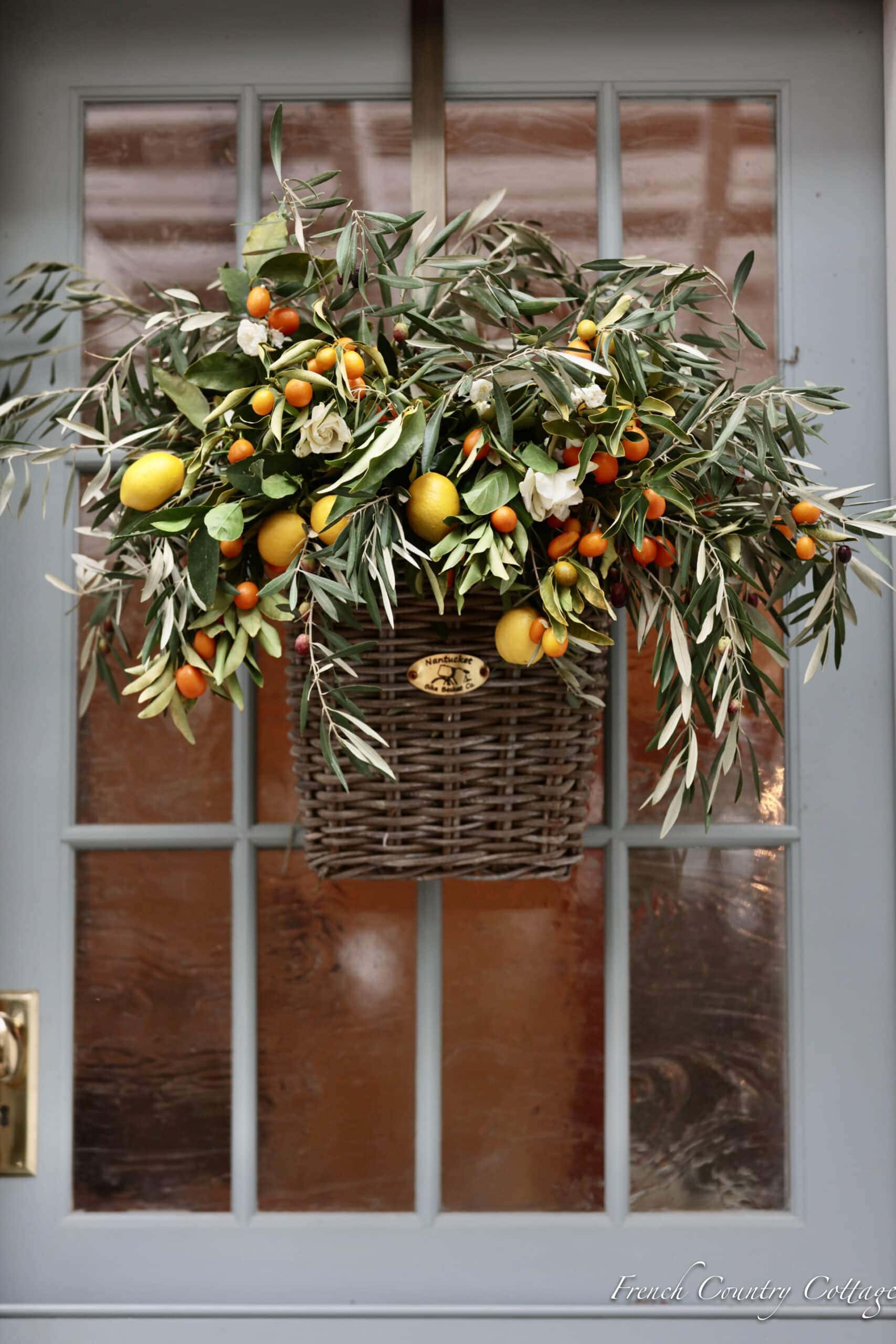 Favorite Things Friday 5 Front Door Basket Ideas French Country Cottage