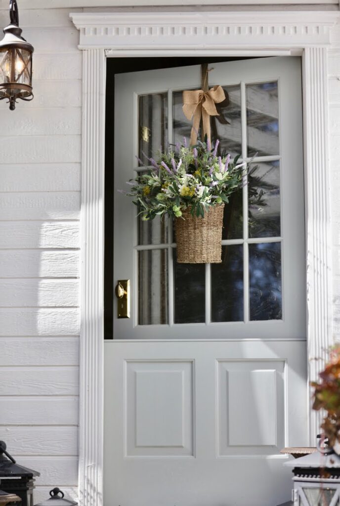 soft gray blue on front door 