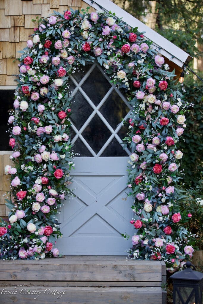 doorscape with flowers