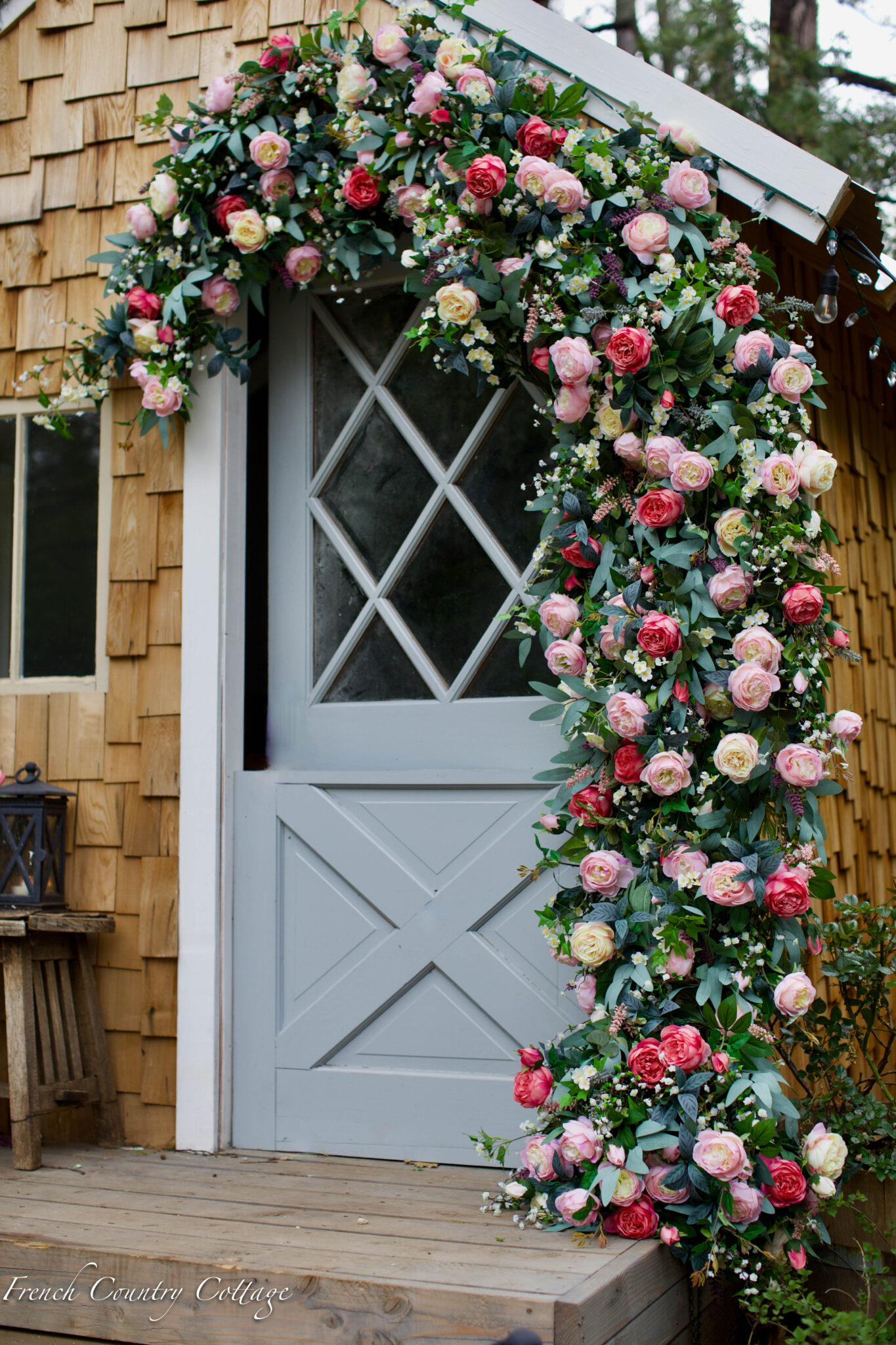 How To Create a spring Doorscape - French Country Cottage