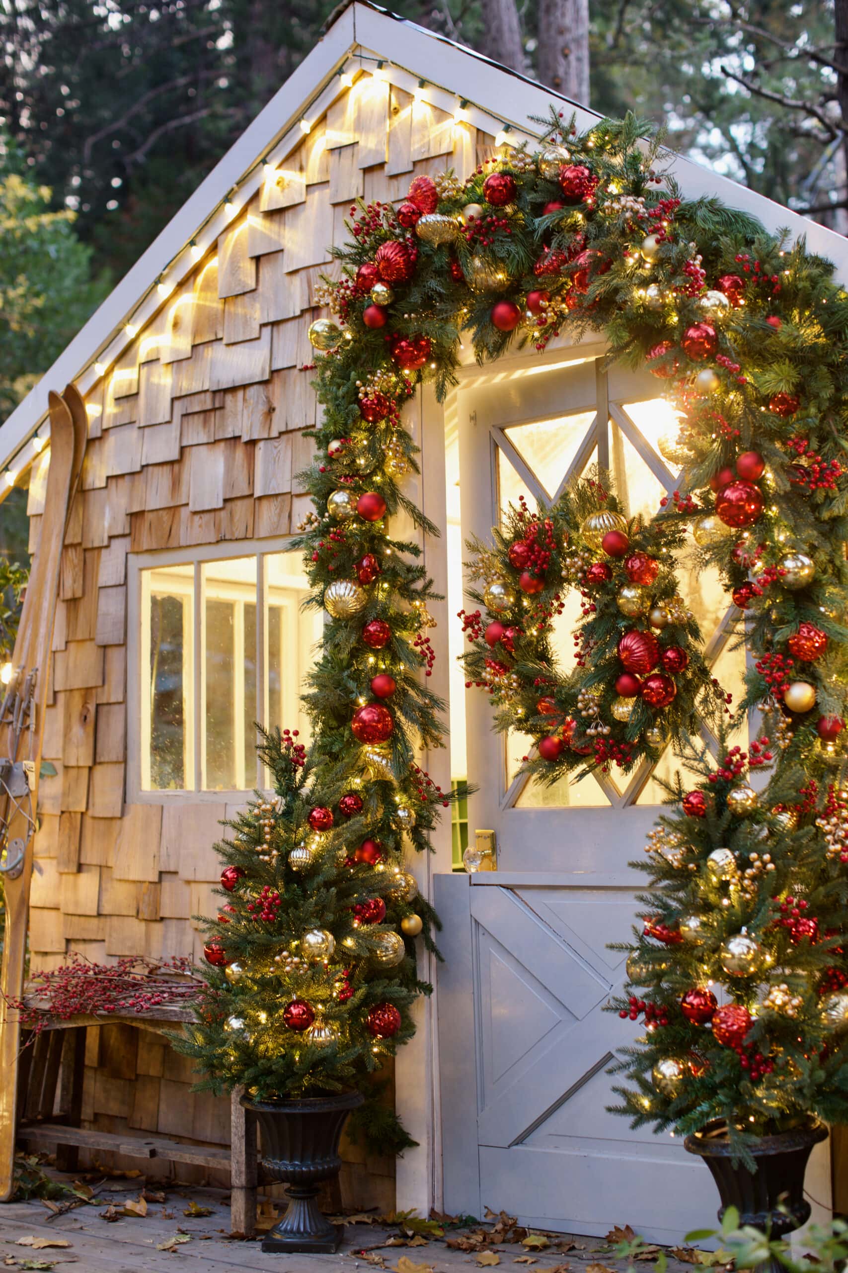 Christmas Style- Front door decor - French Country Cottage