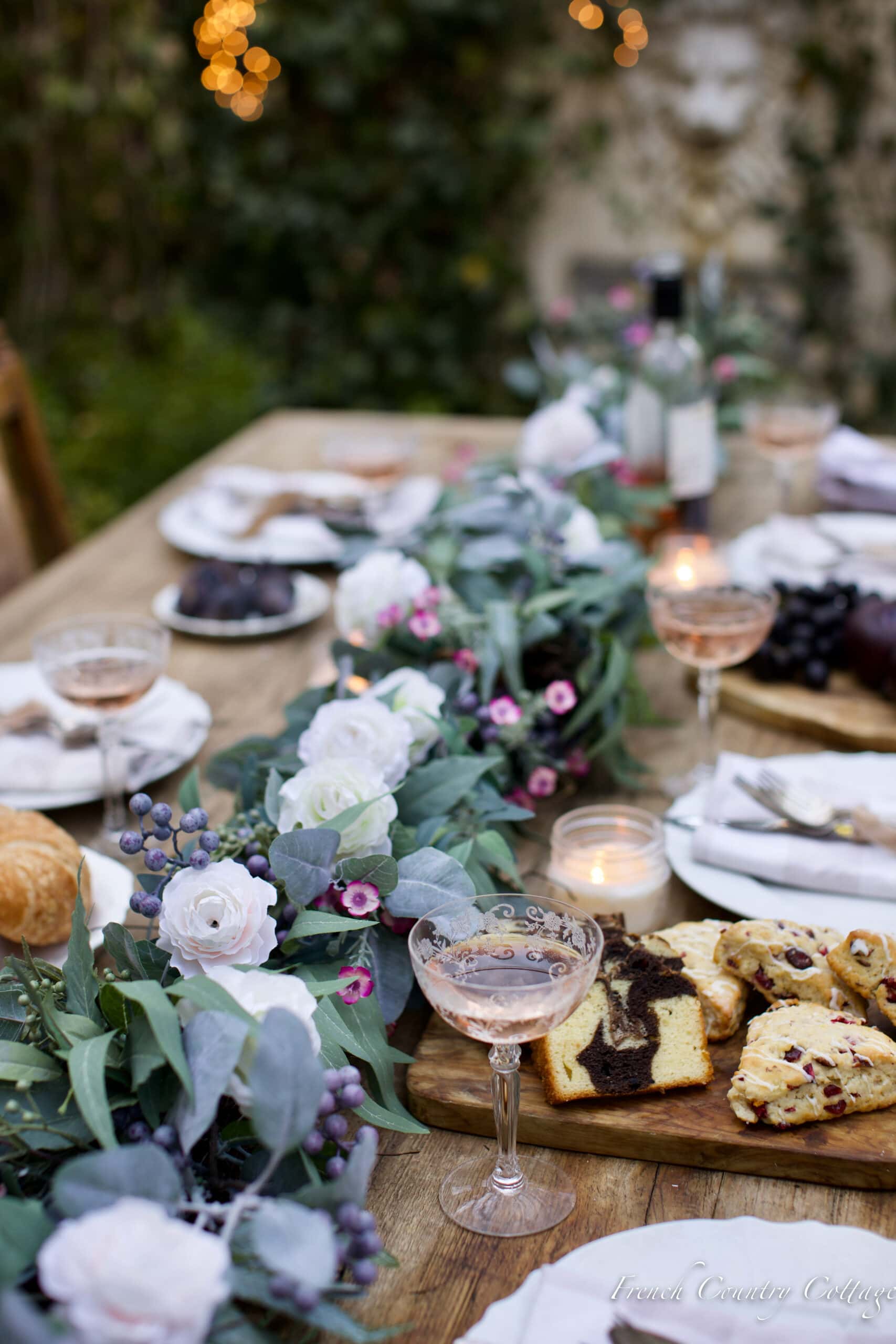 How to create a magic filled table setting - French Country Cottage