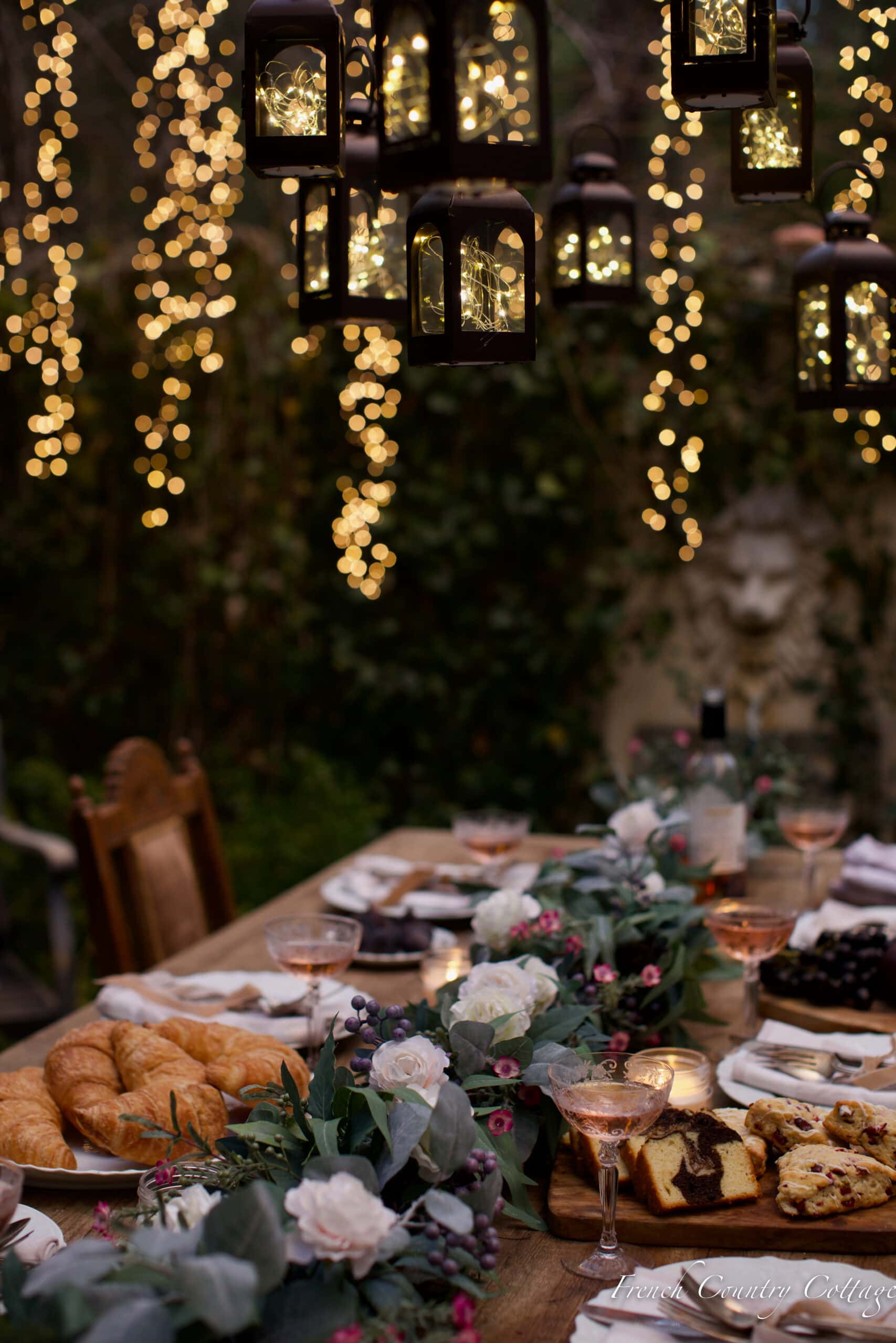 How to create a magic filled table setting - French Country Cottage