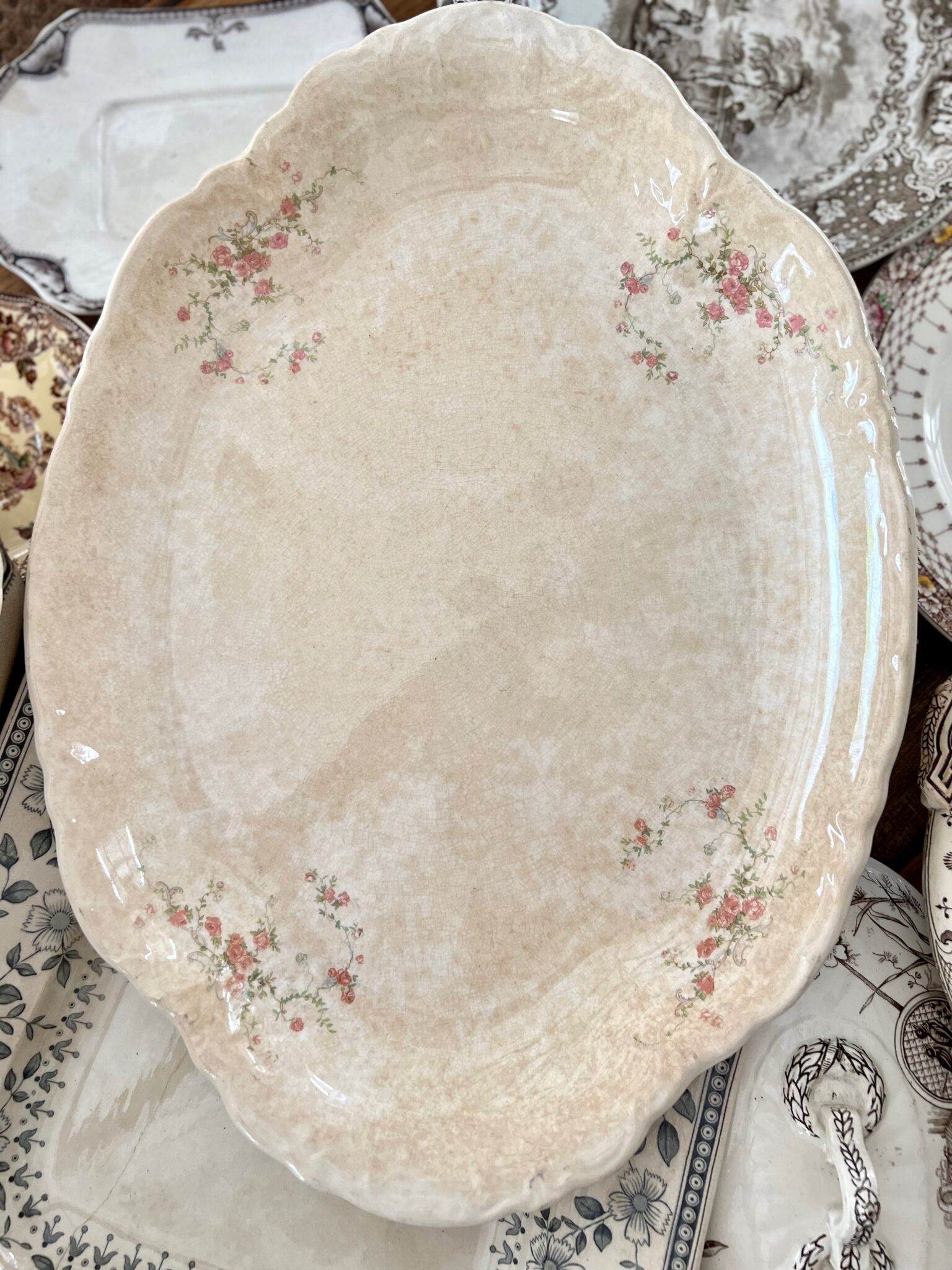 Shades of Beautiful Vintage Ironstone French Country Cottage