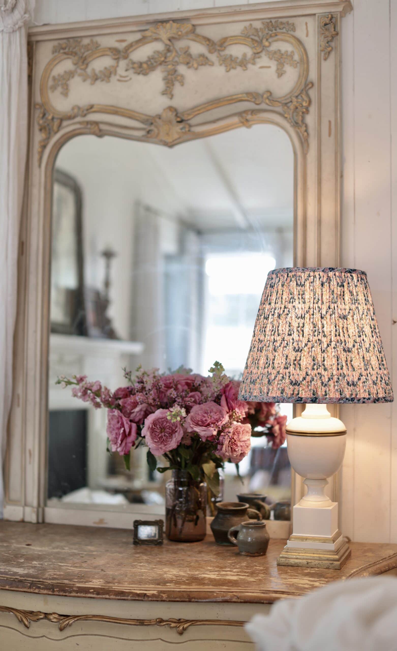 Beautiful Cottage Floral Lamp Shades - French Country Cottage