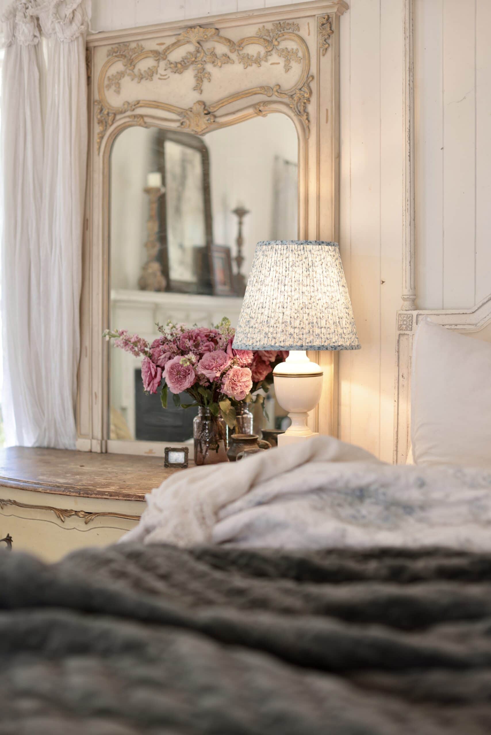 Beautiful Cottage Floral Lamp Shades - French Country Cottage