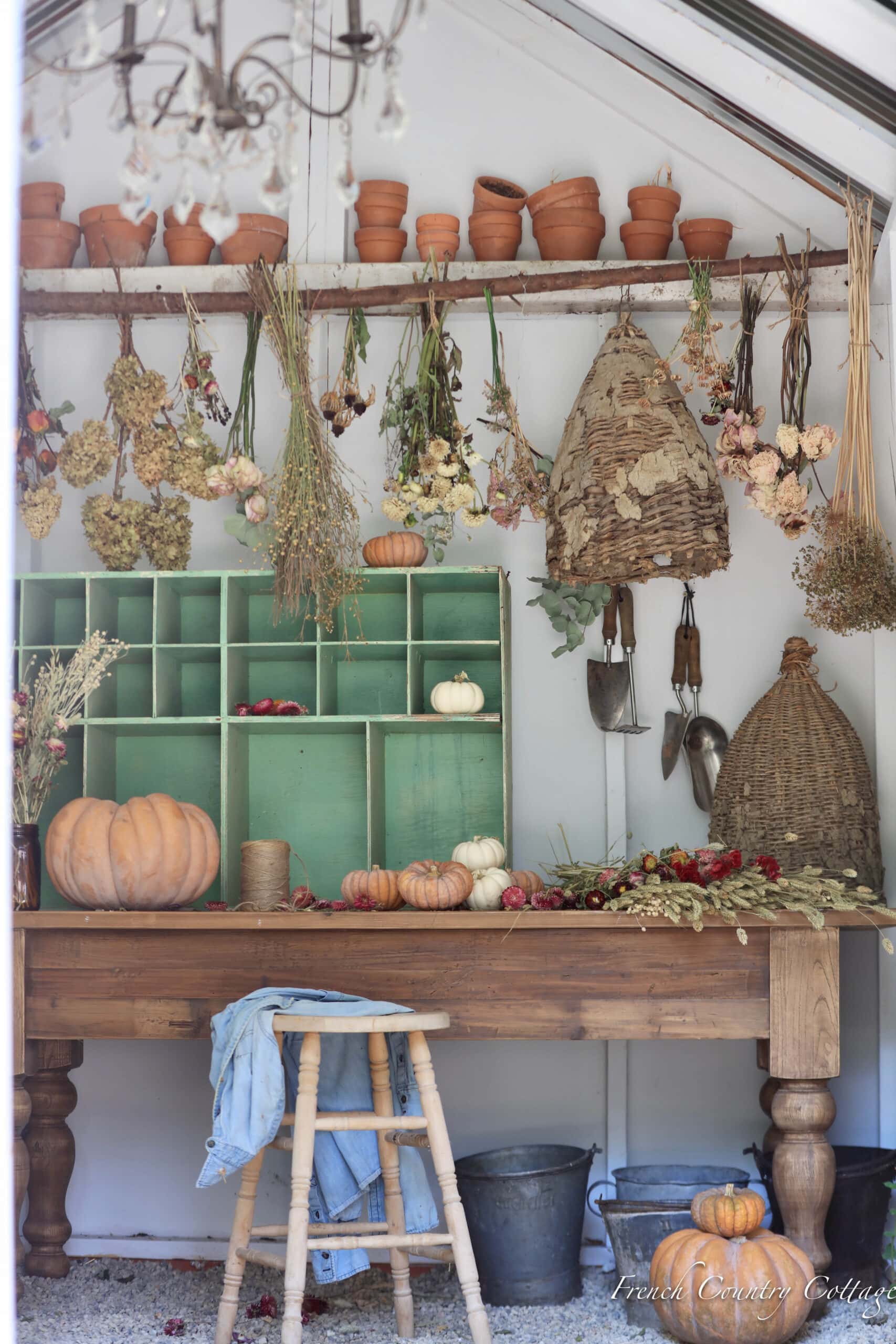Small Rustic Display How to Create a Rustic Display with a Branch - French Country Cottage