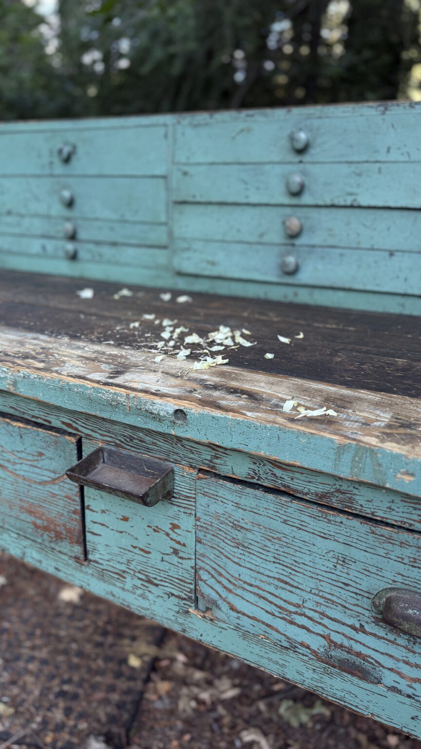 Beautiful Antique 1800's Work Bench Treasure - French Country Cottage
