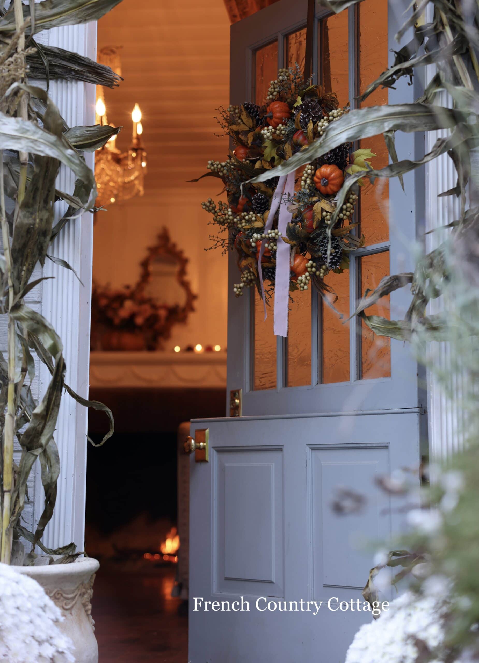 3 things for a Simple Beauty Autumn Porch - French Country Cottage
