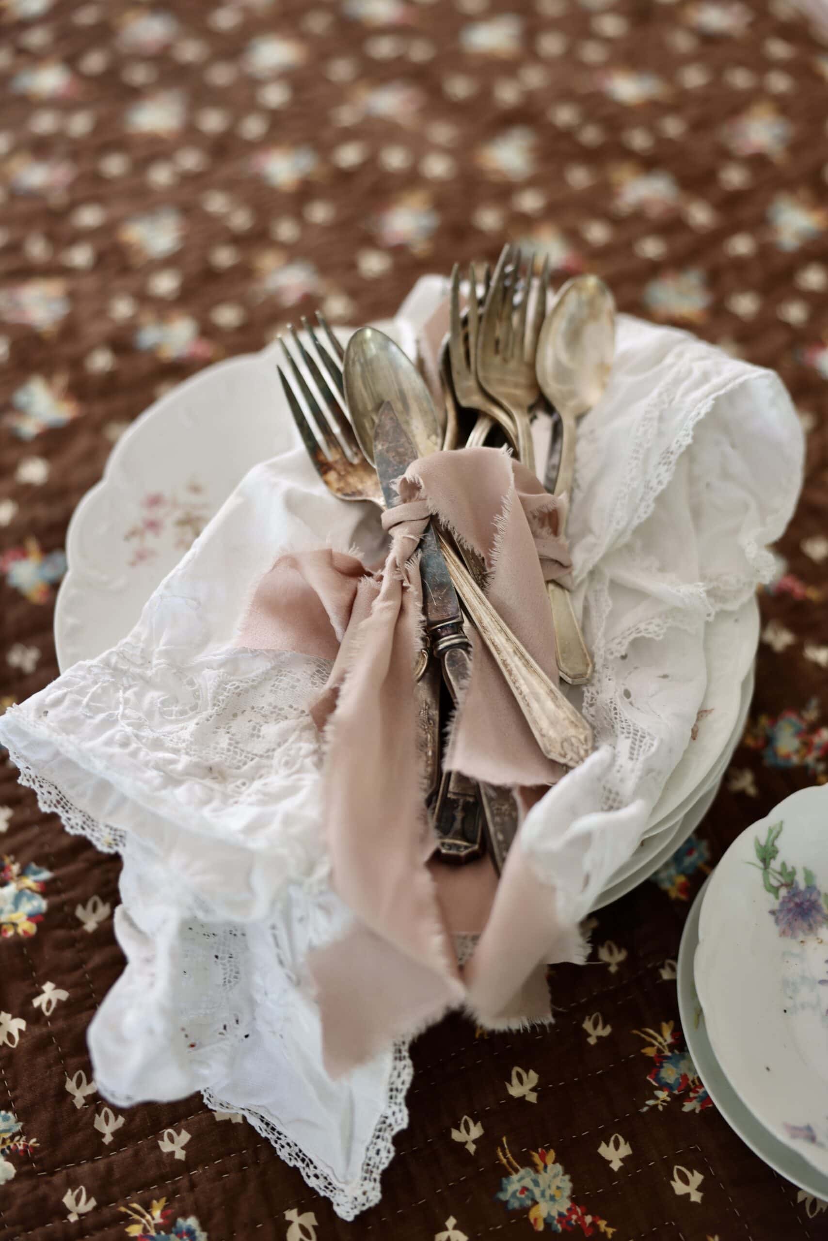 Collecting: Beautiful Vintage Silver Flatware - French Country Cottage
